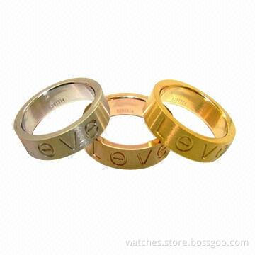 Fashionable Rings, Various Colors Available, Made of Alloy, OEM/ODM Orders Welcomed